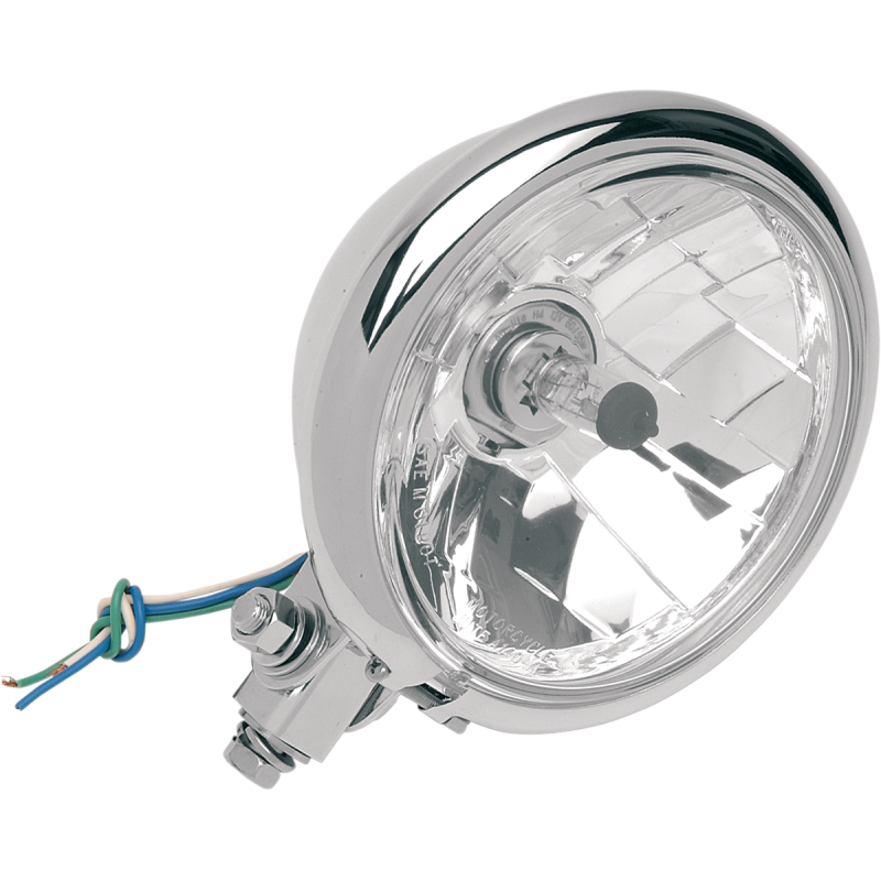 Chrome Headlight w/ Clear Lens