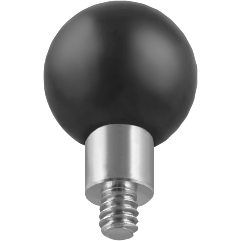 1" dia. rubber ball w/ 1/4"-20 camera threaded steel stud w/o base