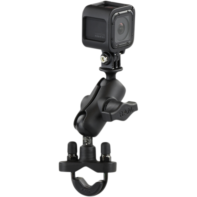 U-Bolt Double Ball Mount with Short Arm and GoPro Adapter