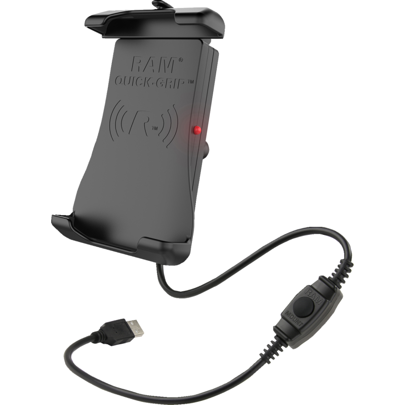 Quick-Grip 15W Waterproof Wireless Charging Holder with Ball