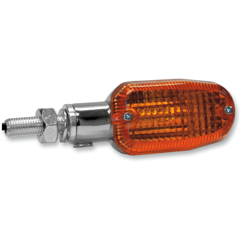 Chrome Oblong Marker Light (Single Filament)