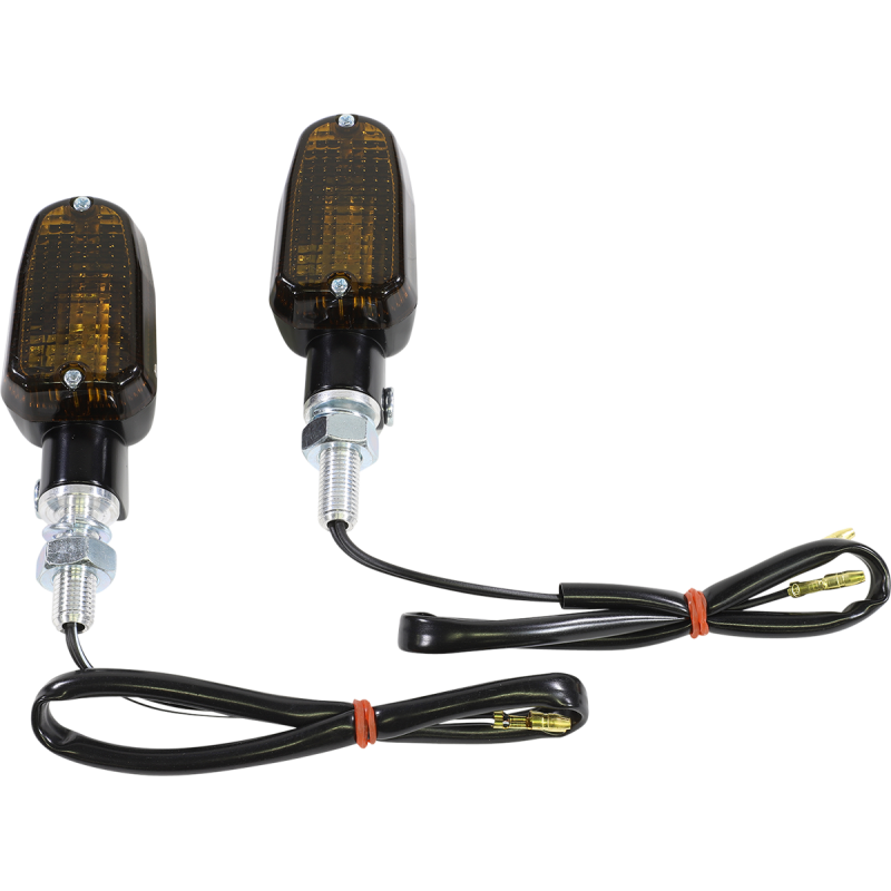 Black Satin Oblong Marker Light (Single Filament, Smoke)