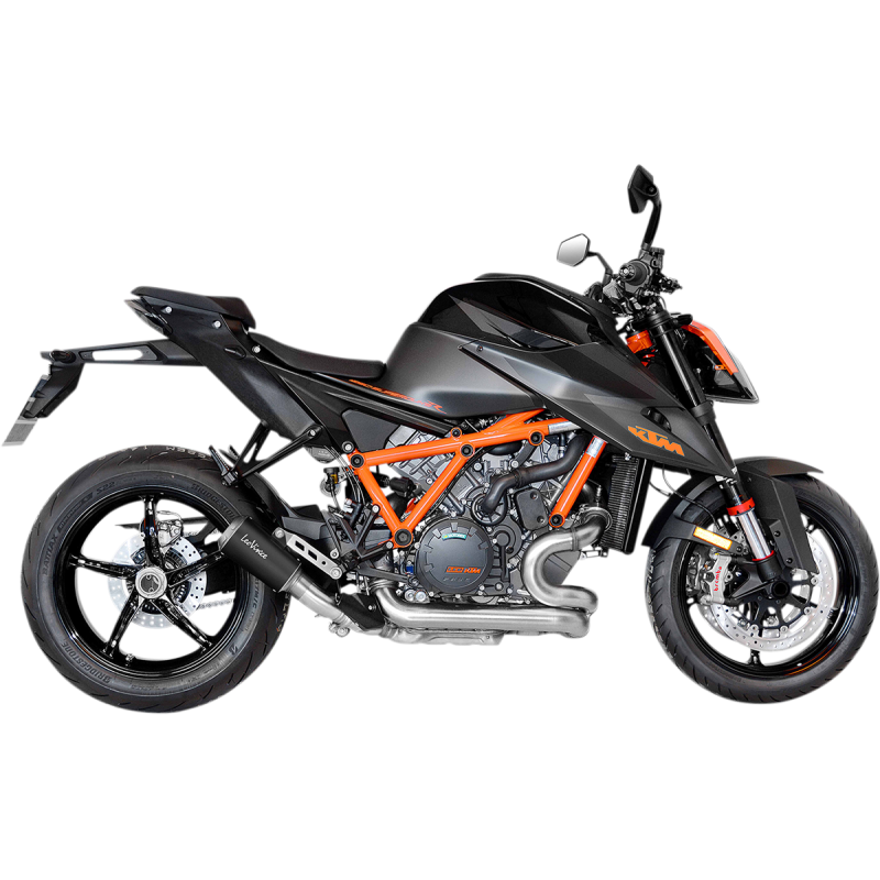 LV-10 Black stainless steel Slip-On for KTM 1290 Super Duke R/GT 20-23