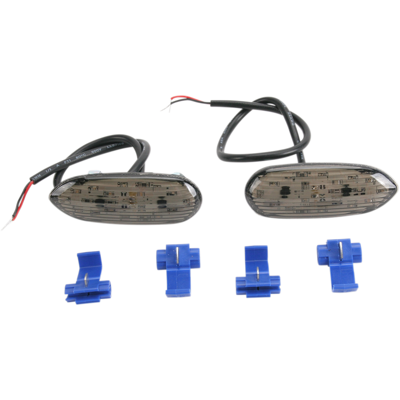 Flush-Mount Front Turn Signal, Smoke (Mirror block-off)