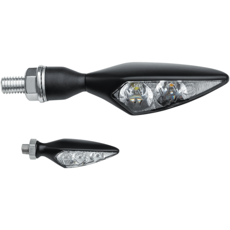 Rhombus S Extreme Amber Front Left/Rear Right Satin Black