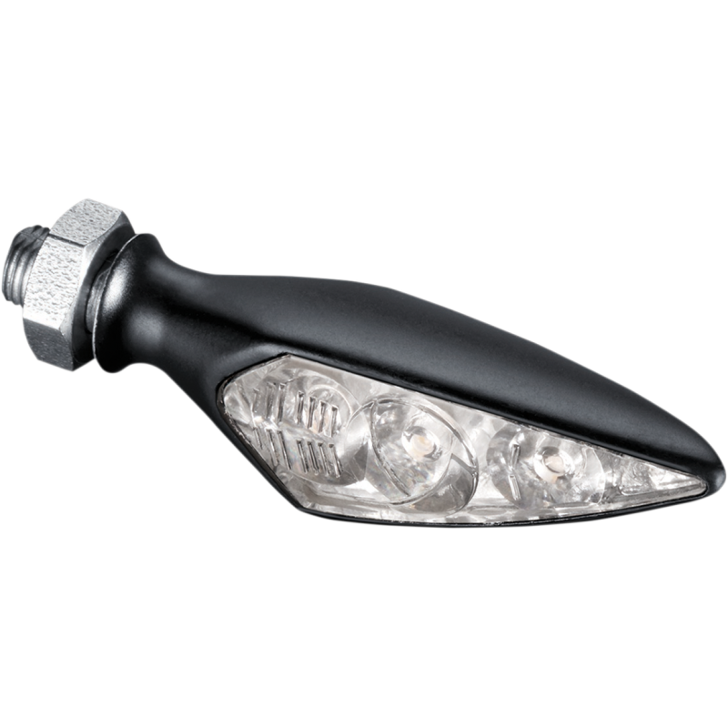 Rhombus S Extreme Amber Front Left/Rear Right Satin Black