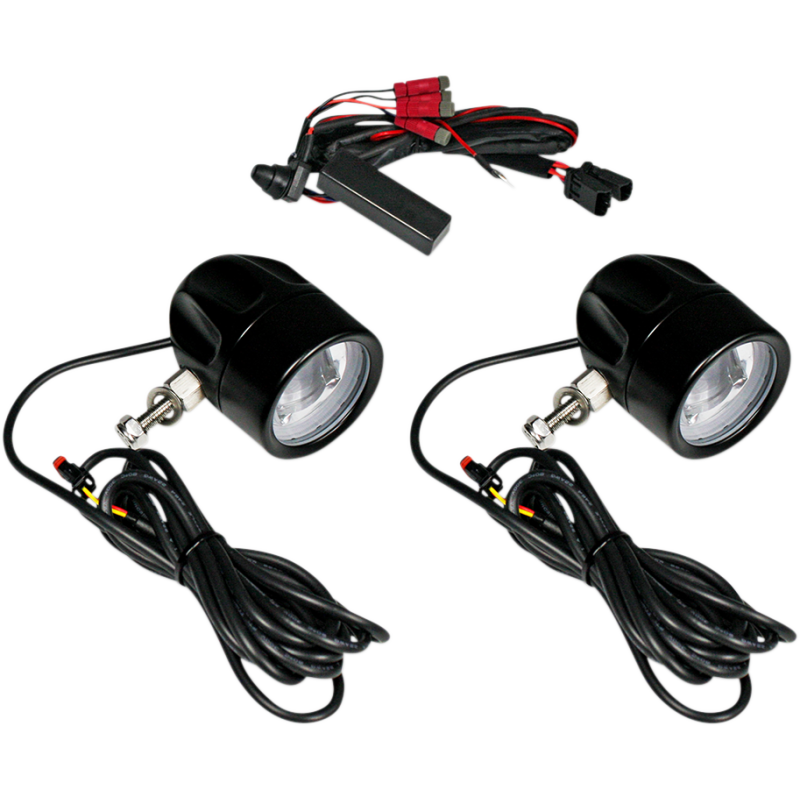 ProBEAM LED Halo Fog Light, Black/Clear Lens