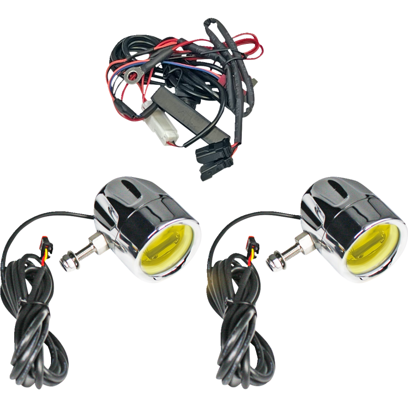 ProBeam LED Halo Fog Light Universal (Chrome/Yellow)