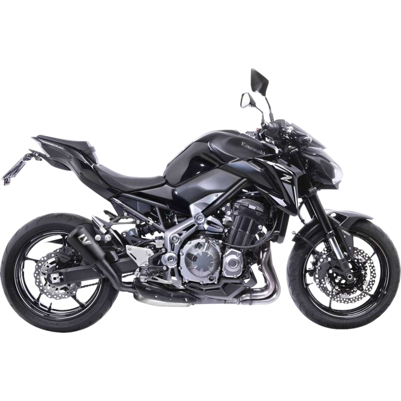 LeoVince LV-10 Full Black Stainless Steel Slip-On Exhaust