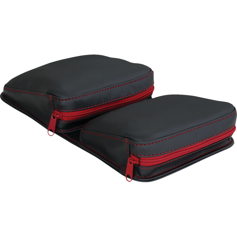 Show Chrome Dash Pouches - Red Stitch w/ Red Zipper