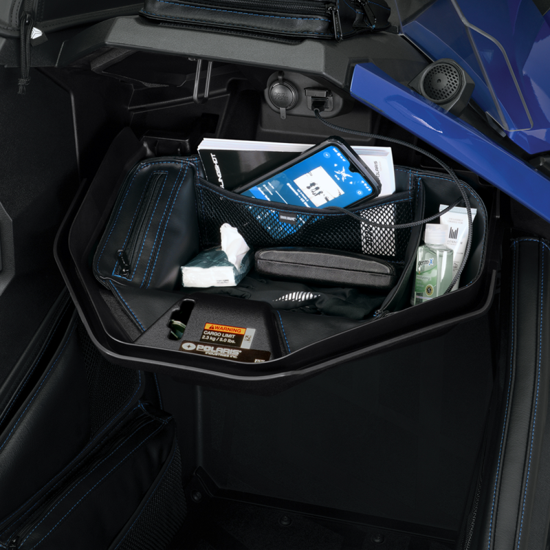 Show Chrome Glove Box Organizer - Blue