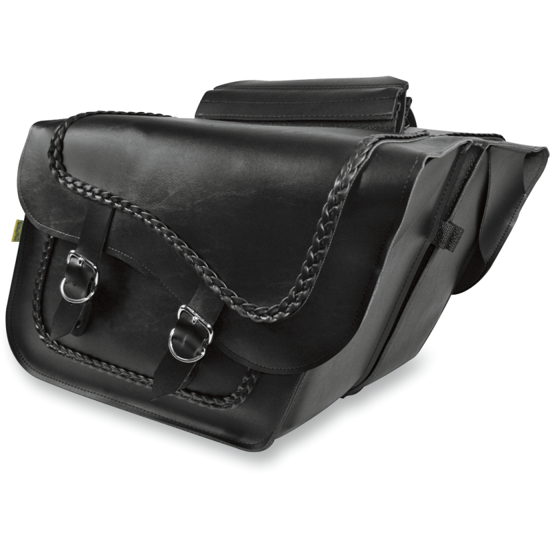 Braided Slant Saddlebags