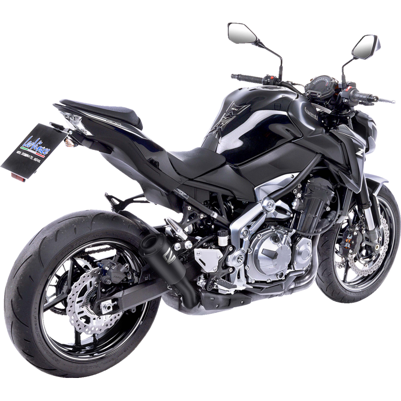 LeoVince LV-10 Full Black Stainless Steel Slip-On Exhaust