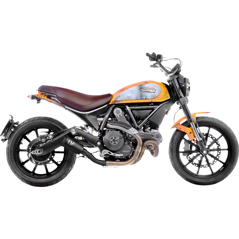 LeoVince LV-10 Black Stainless Steel Slip-On Exhaust