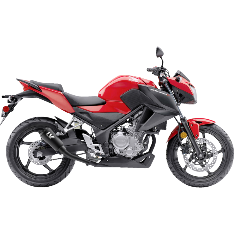 LeoVince LV-10 Full Black Stainless Steel Slip-On Exhaust