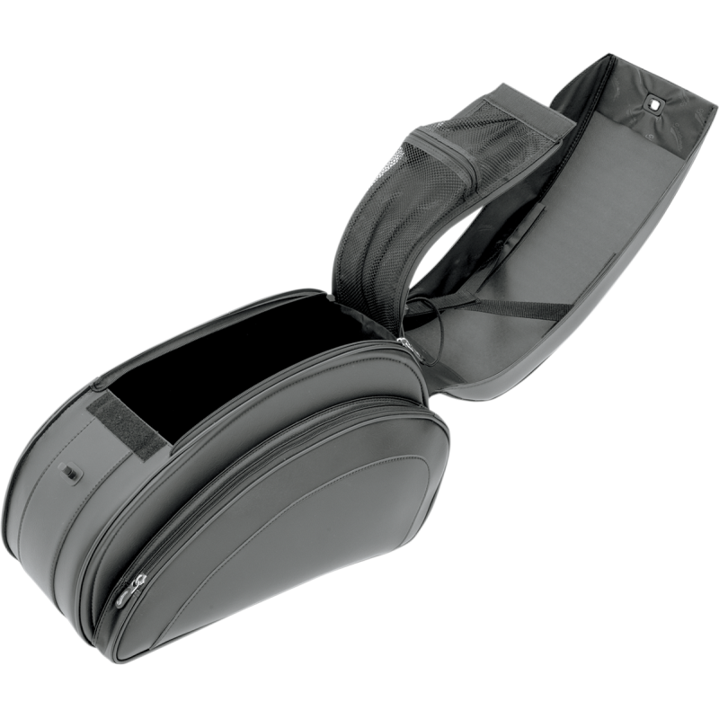 Cruis'n Deluxe Saddlebag Set with Chrome Supports