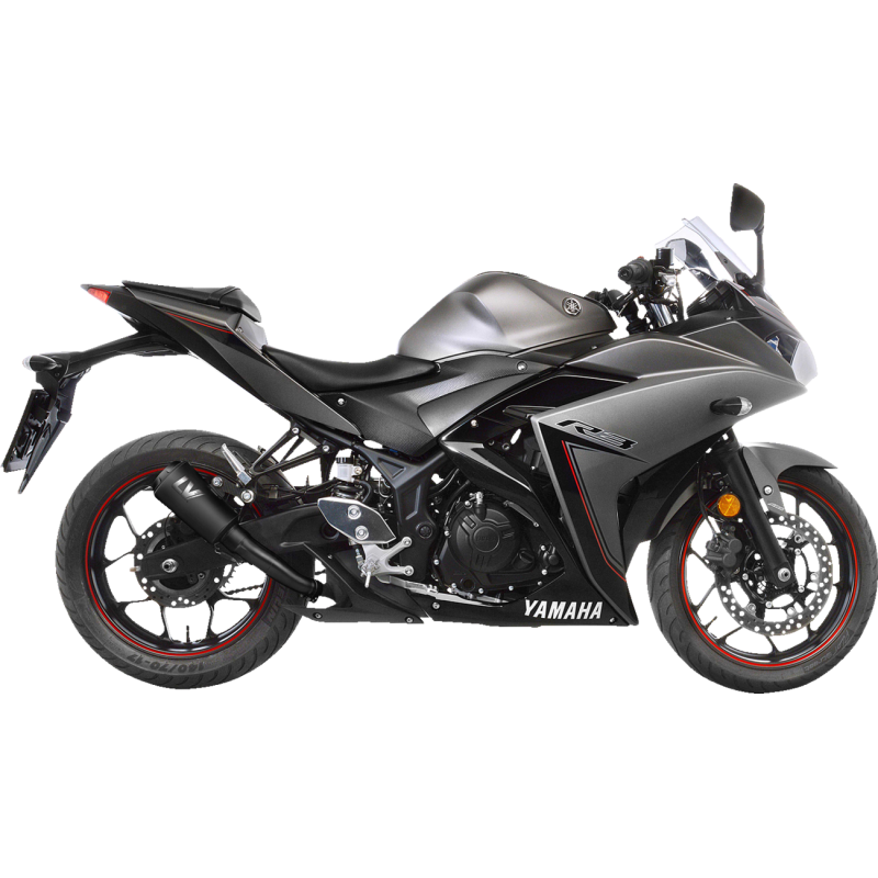 LeoVince LV-10 Full Black Stainless Steel Slip-On Exhaust