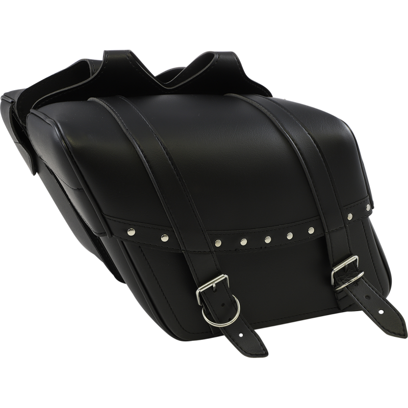 Highwayman Slant-Style Riveted Saddlebags - Medium