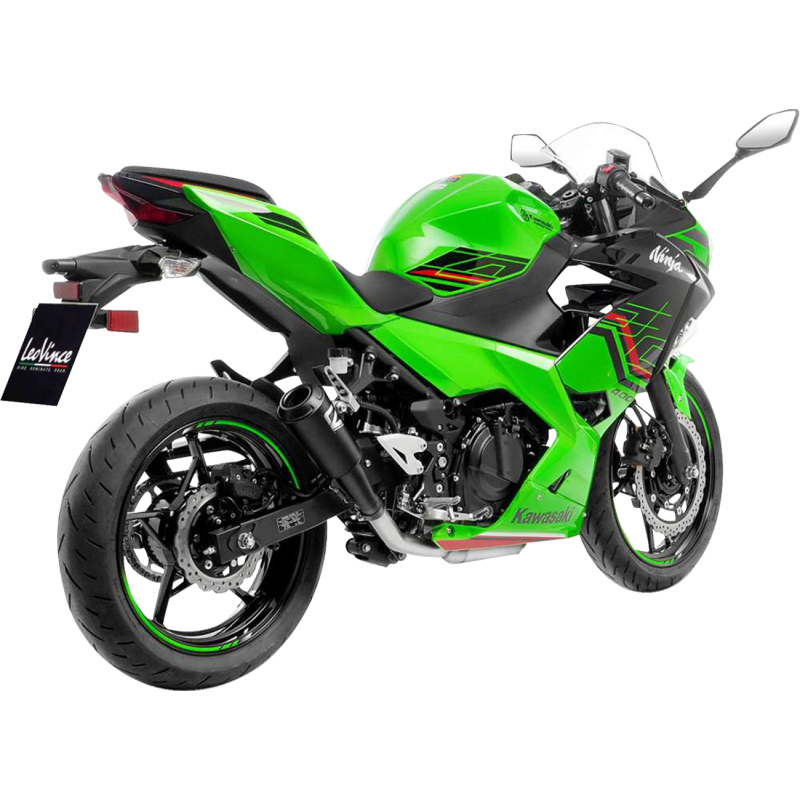 LeoVince LV-10 Full Black Stainless Steel Slip-On Exhaust