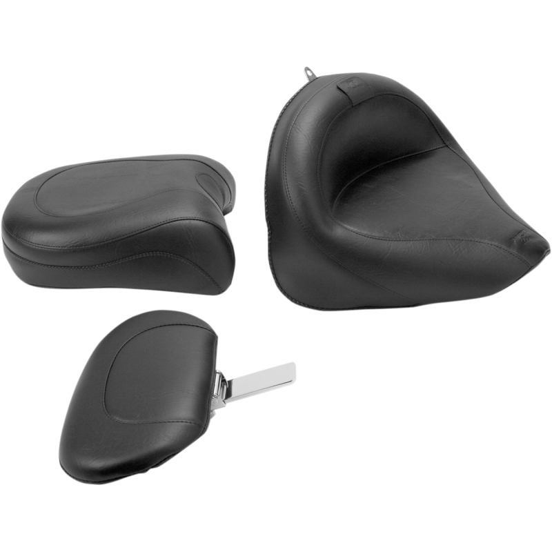 Vintage Wide Touring Seat with Driver Backrest