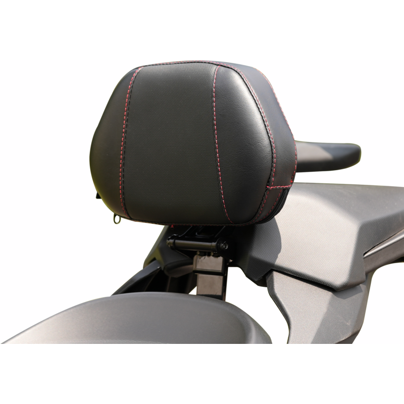 Grande Backrest - Driver, Black w/ Red Stitching