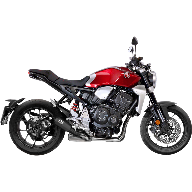 LV-10 Full black stainless steel Slip-On for HONDA CB1000R 18-24