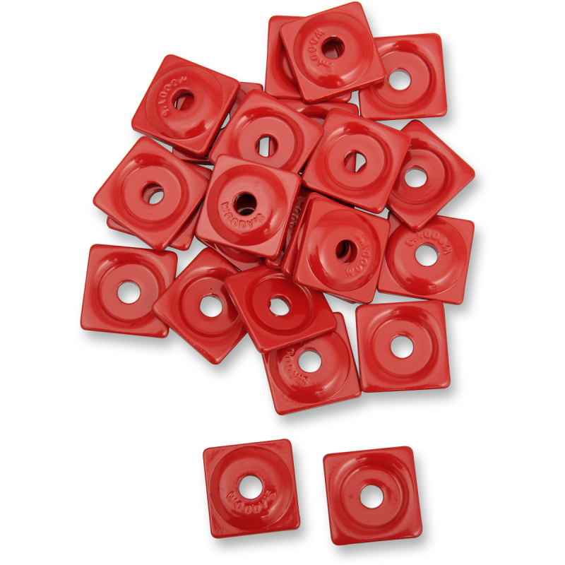 Square Digger Support Plate, Red (48 Pk.)