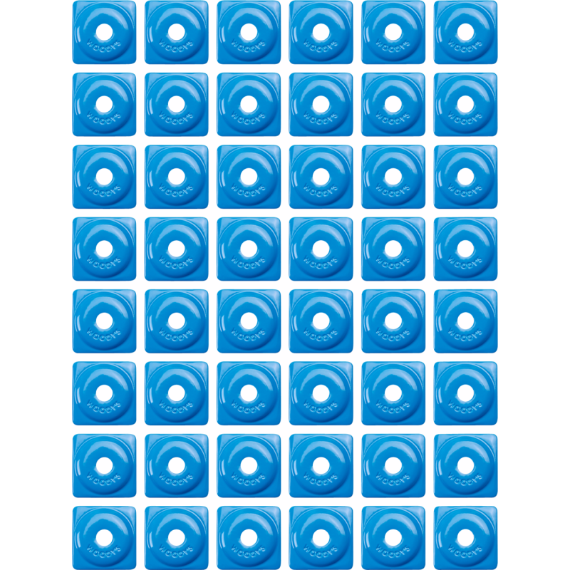 Square Digger Support Plate, Blue (48 Pk.)