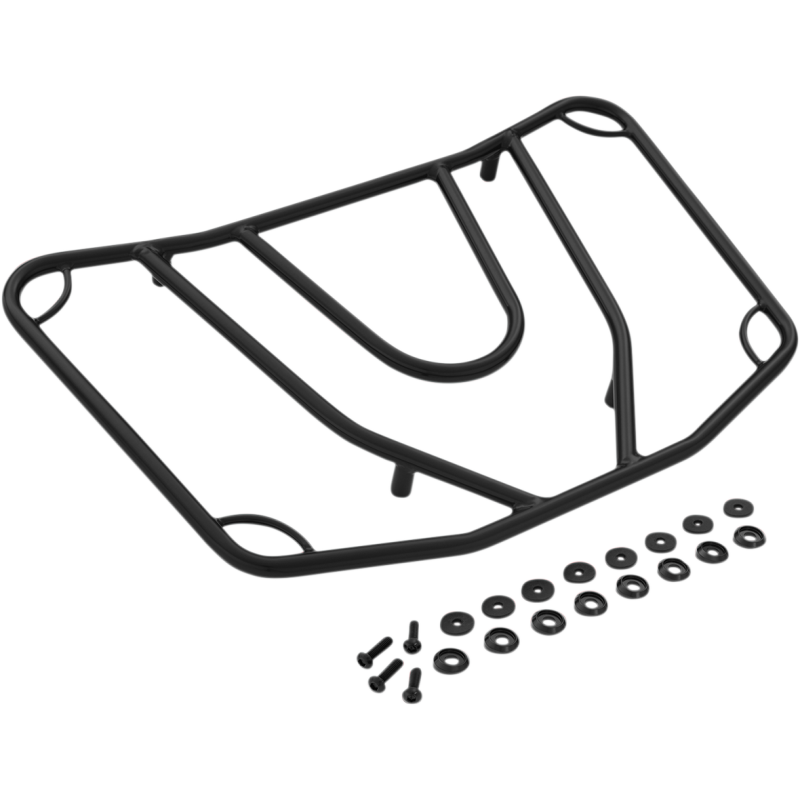 Tour Trunk Luggage Rack, Black Satin