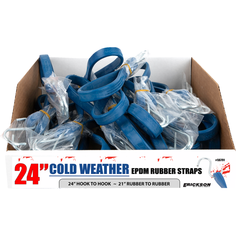 24" Cold Weather Rubber Tarp Strap (10 pk.)