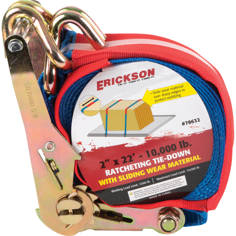 Ratchet Strap w/ Sliding Wear Material
