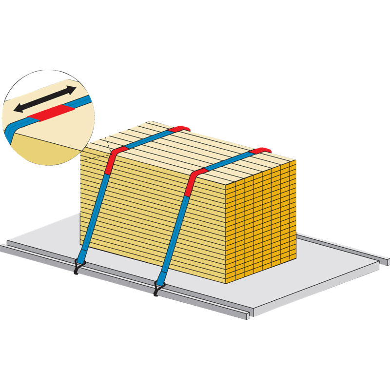 Ratchet Strap w/ Sliding Wear Material