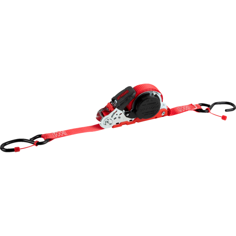 Self Lock Re-tractable Ratchet Strap, 1" W x 16' L