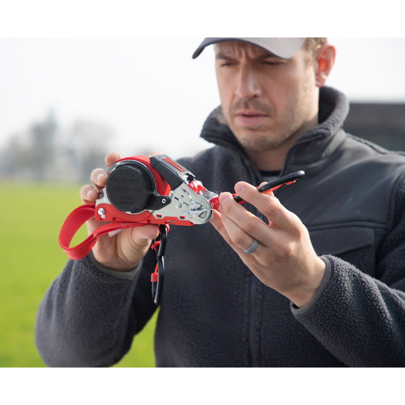 Self Lock Re-tractable Ratchet Strap, 1" W x 16' L