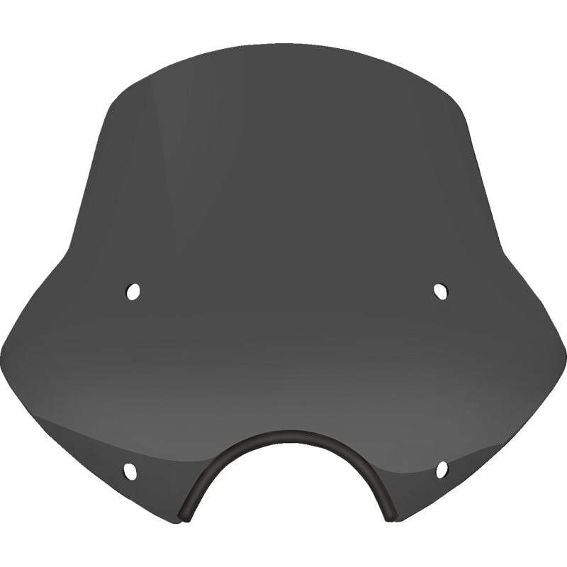 Speed Demon Sportshield - 15" Tall, Dark Black Smoke, 7" Cutout