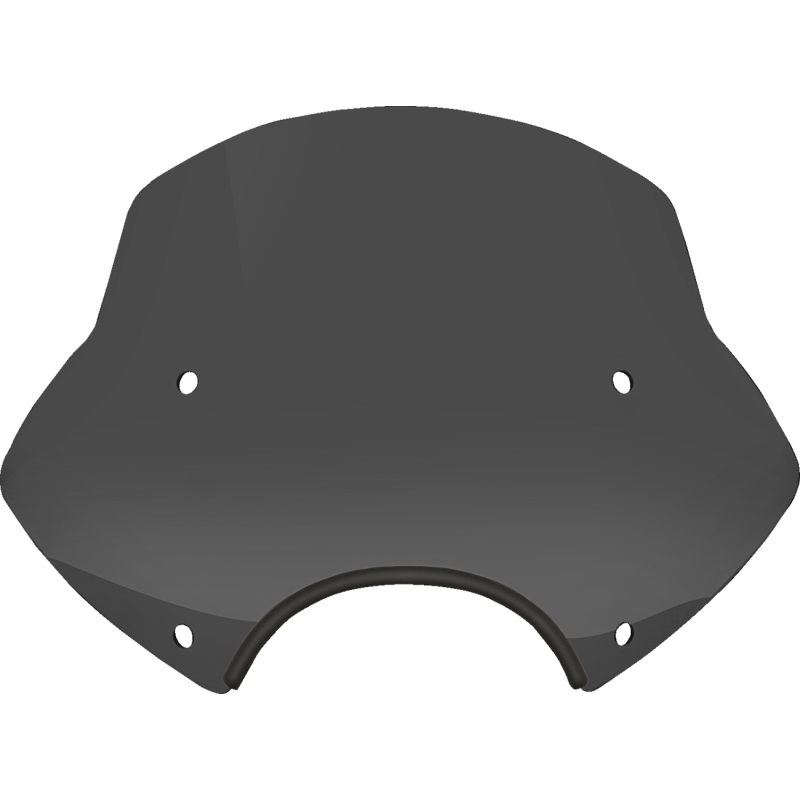 Speed Demon Sportshield - 13" Tall, Dark Black Smoke, 9" Cutout