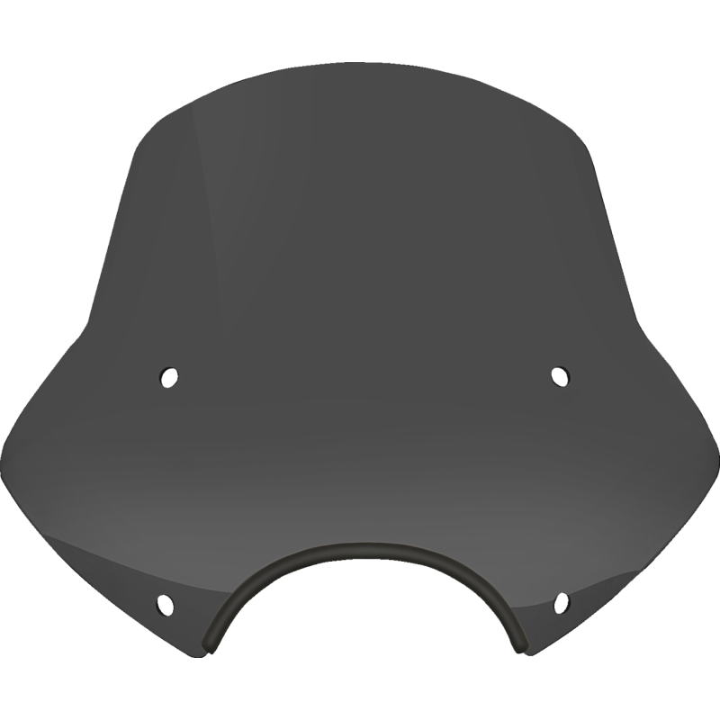 Speed Demon Sportshield - 15" Tall, Dark Black Smoke, 9" Cutout