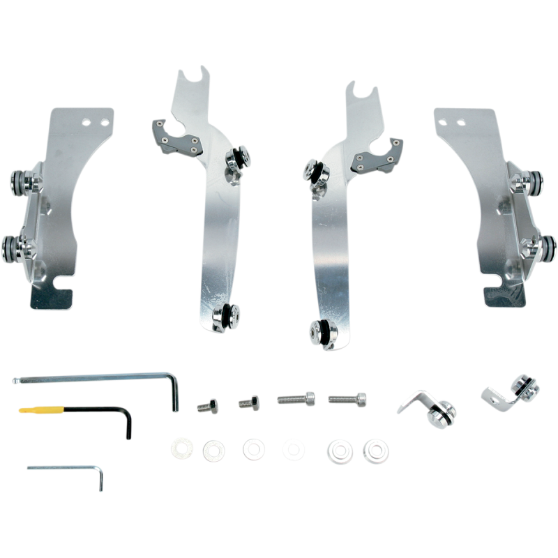 Trigger-Lock Mount Kit, Polished for Suzuki VL800K Intruder Volusia/C50/C50T 01-24