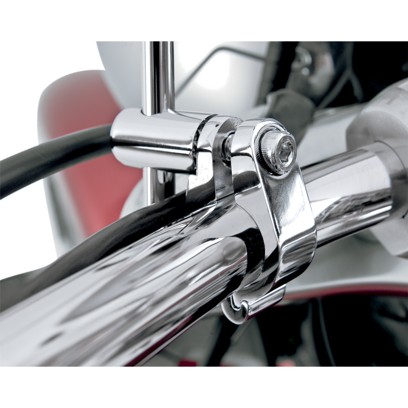 Spitfire Windshield Clear w/ Chrome 1” Hardware