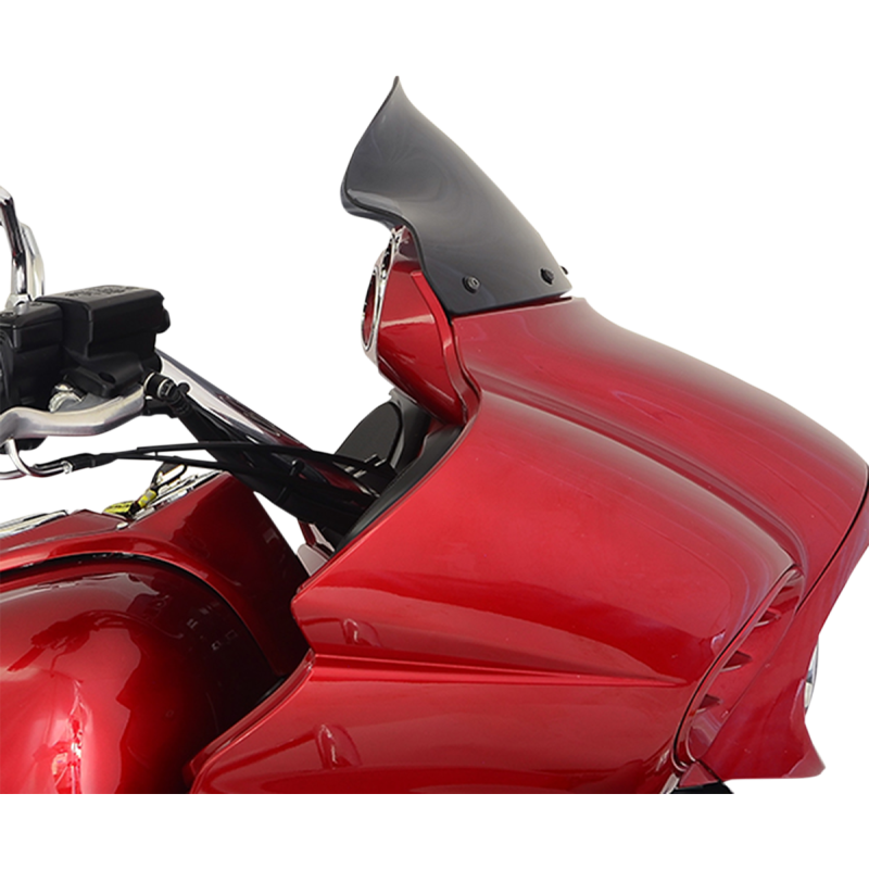 Flare Windshield Dark Smoke Non-Vented 9" for Kawasaki Voyager/Vaquero