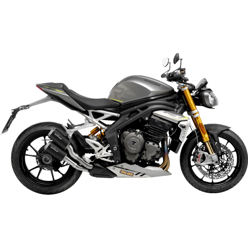 LeoVince LV-10 Black Stainless Steel Slip-On Exhaust