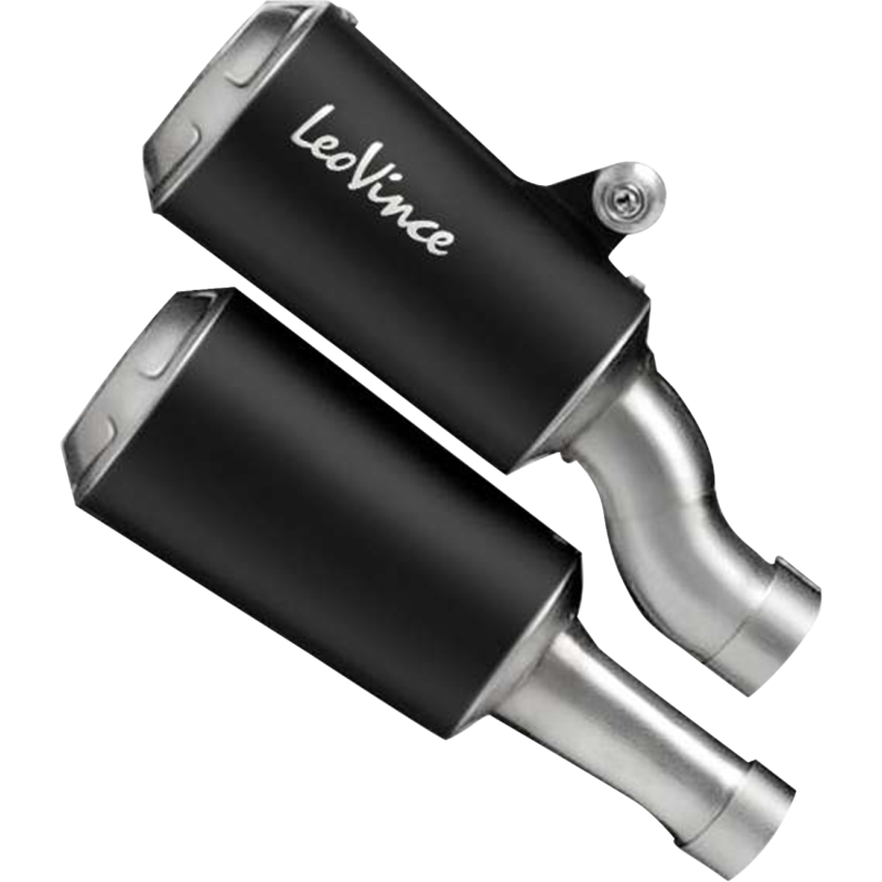 LeoVince LV-10 Black Stainless Steel Slip-On Exhaust