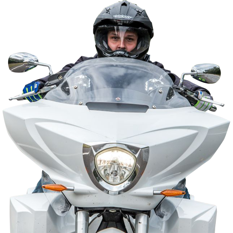 Flare Windshield Clear Non-Vented 11" for Victory Cross Country