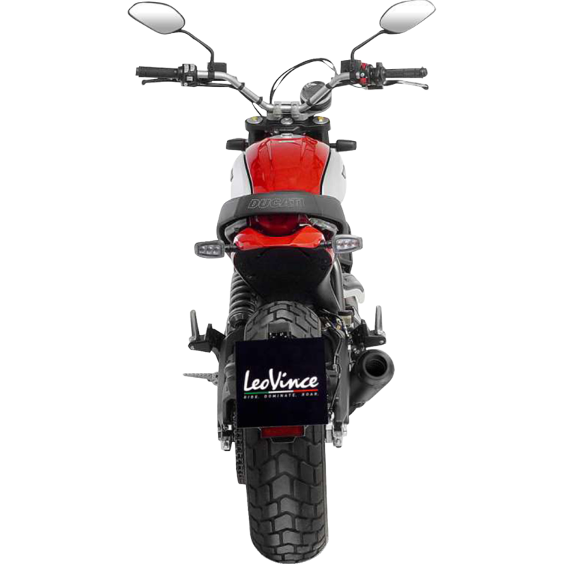 LeoVince LV-10 Black Stainless Steel Slip-On Exhaust