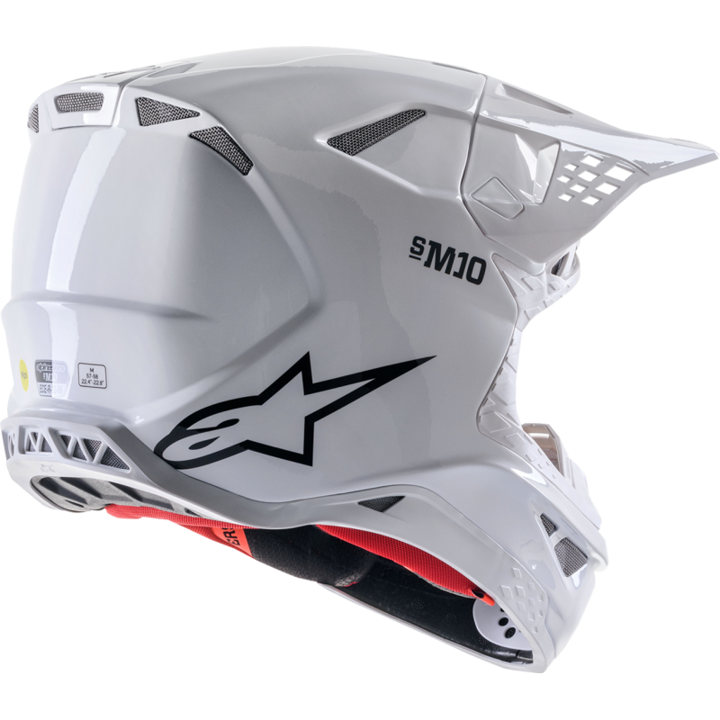Alpinestars S-M10 Supertech Helmet, Solids - White Glossy, Size XL
