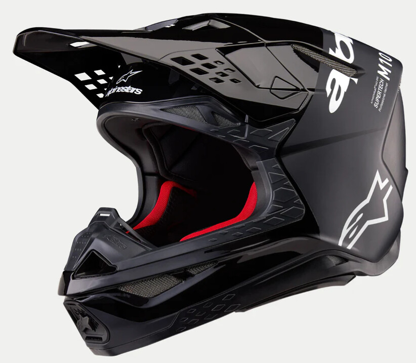 Alpinestars S-M10 Supertech Helmet, Flood - Black/Gray, Size XL