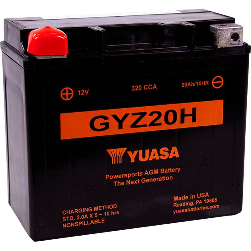 Yuasa GYZ Factory-Activated AGM Battery 2113-0246