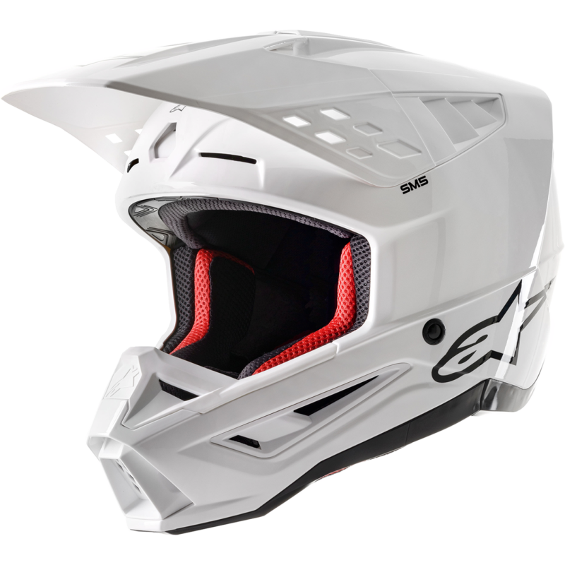 Alpinestars SM-5 Helmet, White Glossy, Size XS