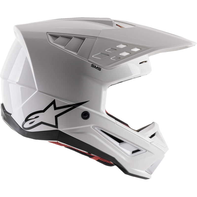 Alpinestars SM-5 Helmet, White Glossy, Size M