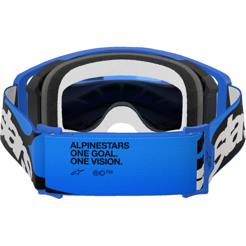 Alpinestars Supertech Goggle, Stream Blue/Blue with Mirror Blue Lens